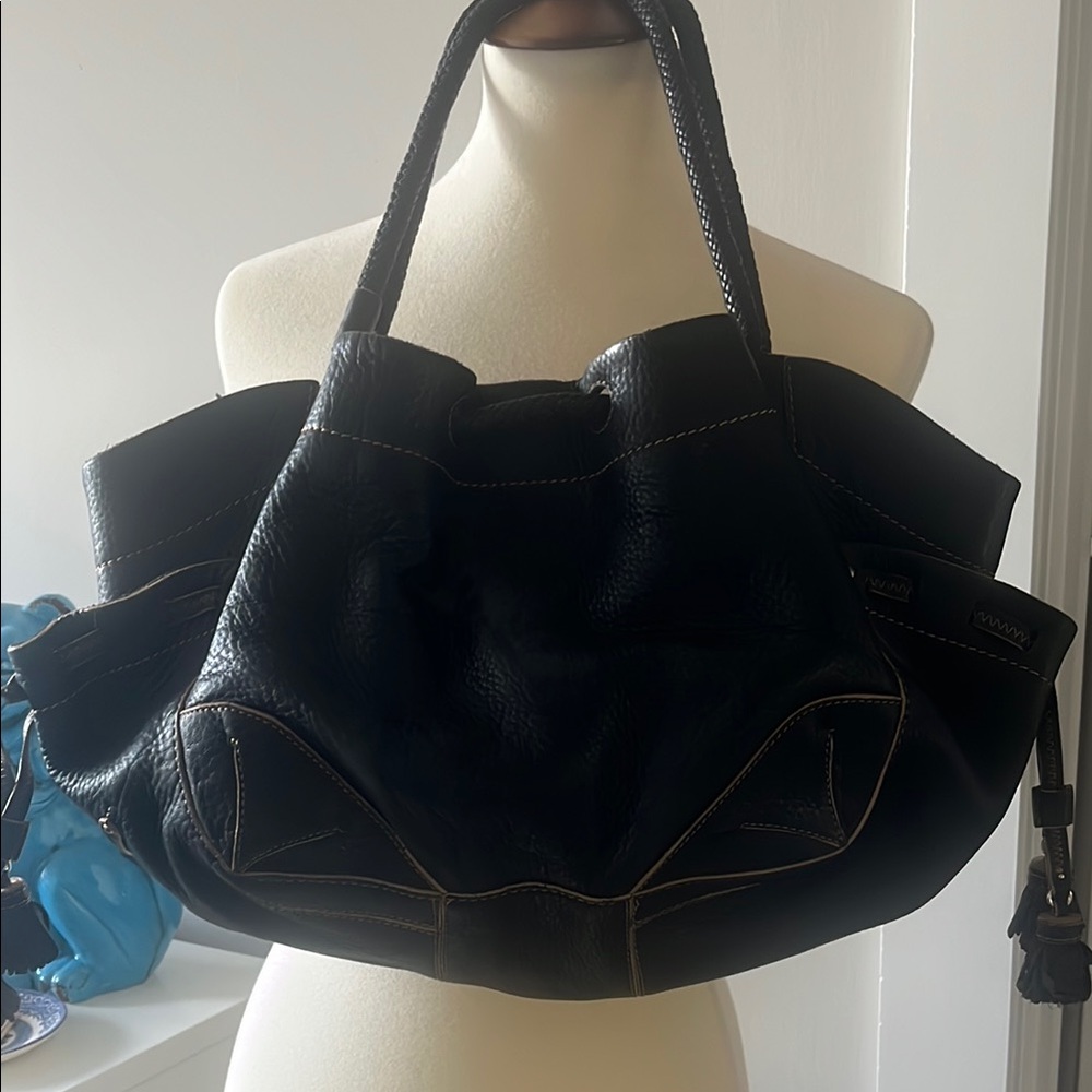 Black Leather Women's Bag /Cole Haan